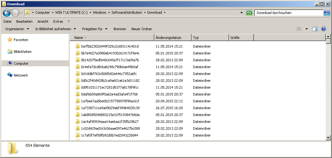 Windows softwaredistribution download delete